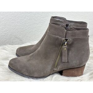 Blondo Isaac Boots 7 Brown Suede Waterproof Ankle Slip On Winter Comfort